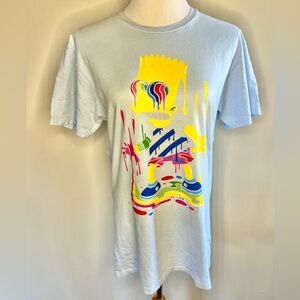 Alstyle Trippy Bart Simpson Light Blue Graphic Tee